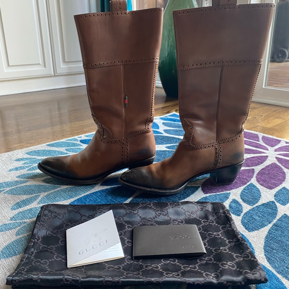 Like New GUCCI Western Boots  - Women’s 8.5